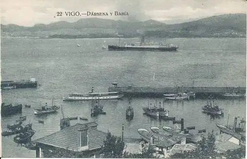 PC40741 Vigo. Hafen und Bahia. Tafall. B. Hopkins