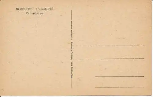 PC39217 Nürnberg. Lorenzkirche. Rattentreppe. F. Schmidt