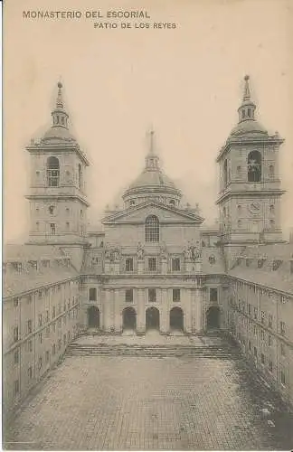 PC40290 Kloster Escorial. Innenhof der Könige. Hauser und Menet. B. Hopkins