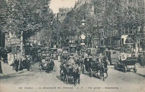 PC42873 Paris. Die großen Boulevards. A. Papeghin. Nr. 152. 1919. B. Hopkins