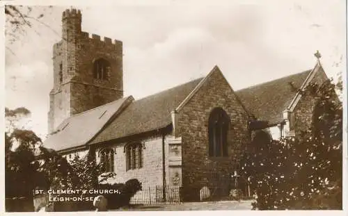 PC42322 St. Clements Kirche. Leigh on Sea. RP. 1933