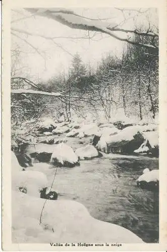 PC40528 Vallee de la Hoegne Sous la Neige. Desaix. B. Hopkins