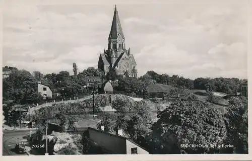 PC42998 Stockholm. Sofia Kyrka. Nr. 70568. 1954. B. Hopkins