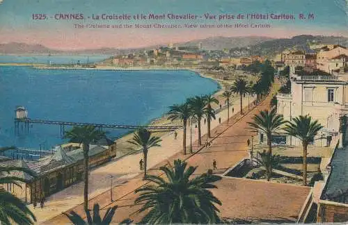 PC42789 Cannes. Die Croisette und der Mount Chevalier. Blick auf das Hotel C