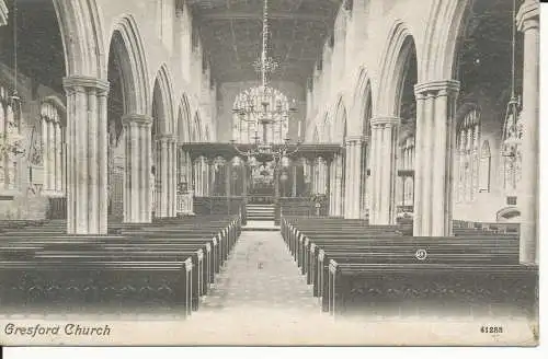 PC43918 Gresford Church. Valentinstag. Nr. 41288. 1908
