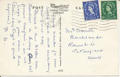 PC43970 Die Isle of Wight. Ganz England in Miniatur. Lachs. Nr. 4590. 1960