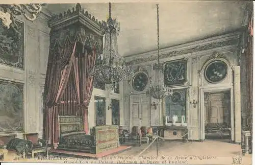 PC39294 Versailles. Grand Trianon Palace. Schlafzimmer der Königin von England. Neurdein.