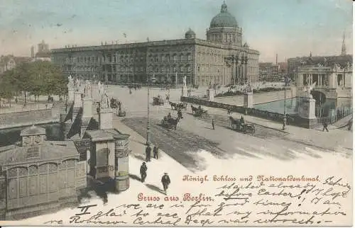 PC40658 Berlin. Königl. Schloss und Nationaldenkmal. 1904. B. Hopkins