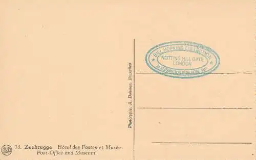 PC43157 Zeebrügge. Post und Museum. A. Dohmen. Nr. 14. B. Hopkins