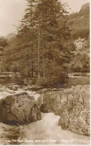 PC42282 Fir Tree Island. Bettws Y Coed. Judges Ltd. Nr. 7497