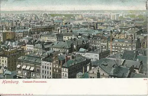 PC40818 Hamburg. Gesamtpanorama. B. Hopkins