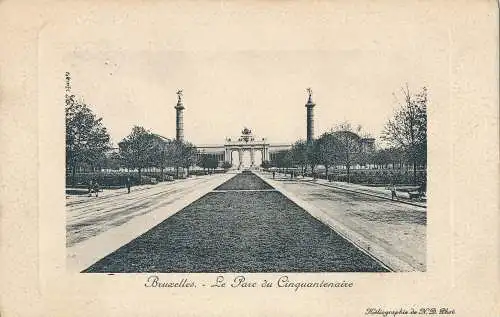 PC40713 Brüssel. Der Parc du Cinquantenaire. 1910