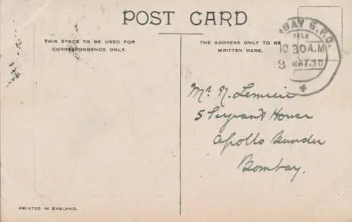 PC44211 Allgemeine Post. Kalkutta. 1920