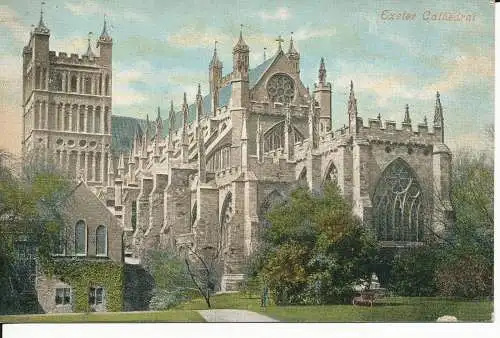 PC44020 Exeter Kathedrale. Valentinstag. 1906