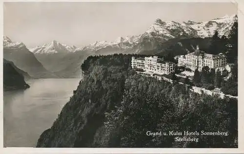 PC43899 Grand u. Kulm Hotels Sonnenberg. Seelisberg. Engelberger. Nr. 3338