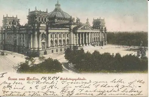 PC40659 Berlin. Reichstagsgebaude. 1904. B. Hopkins