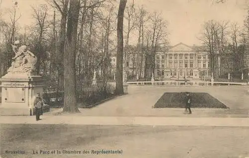 PC40922 Brüssel. den Park und das Repräsentantenhaus