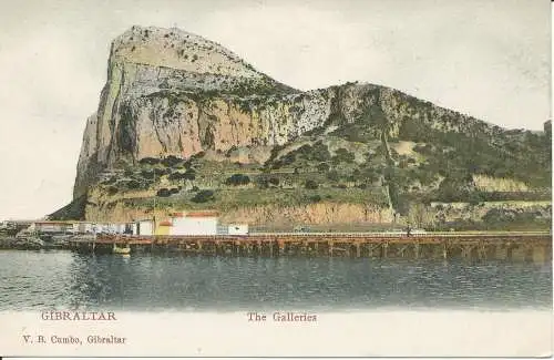 PC38510 Gibraltar. Die Galerien. V. B. Cumbo