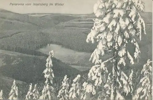 PC38520 Panorama vom Inselsberg im Winter. W. Ziuke. B. Hopkins