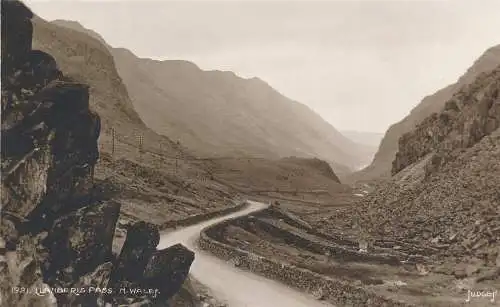 PC42264 Llanberis Pass. N. Wales. Judges Ltd. Nr. 1921