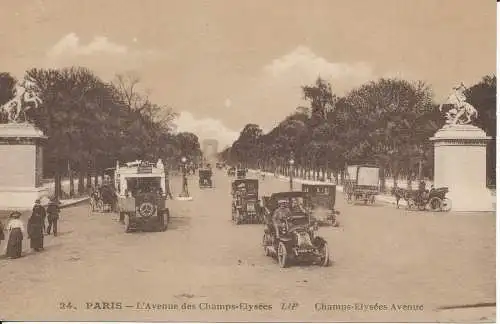 PC40923 Paris. Champs Elysees Avenue. B. Hopkins