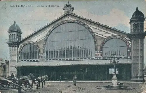 PC42830 Le Havre. Der Ankunftsbahnhof. B. Hopkins