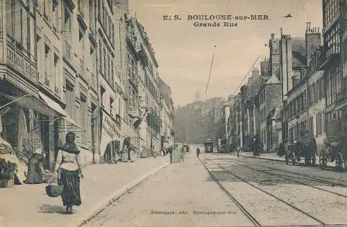 PC41389 Boulogne sur Mer. Große Straße. Stevenard. B. Hopkins