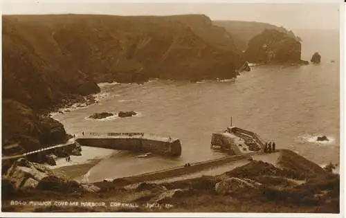 PC44228 Mullion Bucht und Hafen. Cornwall. Judges Ltd. Nr. 8040. RP