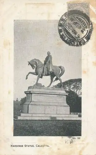PC38501 Hardinge Statue. Kalkutta. 1920