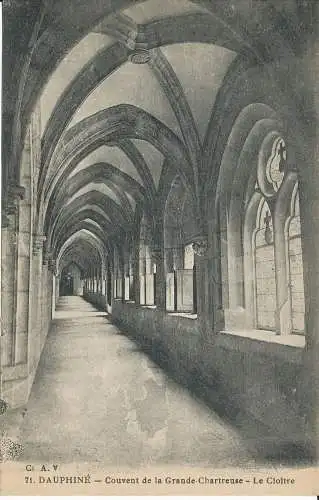 PC39463 Dauphine. Kloster der Großen Kartause. Der Kreuzgang. Nr. 71