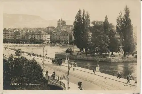 PC40525 Genf. Ile Rousseau. Papagei. B. Hopkins