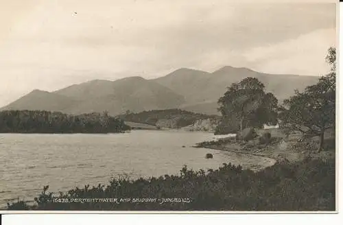 PC44223 Derwentwater und Skiddaw. Judges Ltd. Nr. 16438. RP