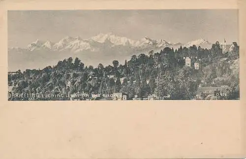 PC43014 Darjeeling. Abendlicht auf dem Schnee. D. Makropolo. Nr. D176. B. Hopkins