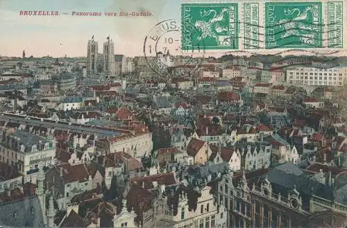 PC42489 Brüssel. Panorama nach Maßgabe. 1912. B. Hopkins