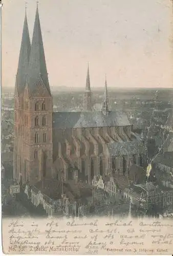 PC40630 Lübeck. Marienkirche. Nobring. Nr. 35. B. Hopkins