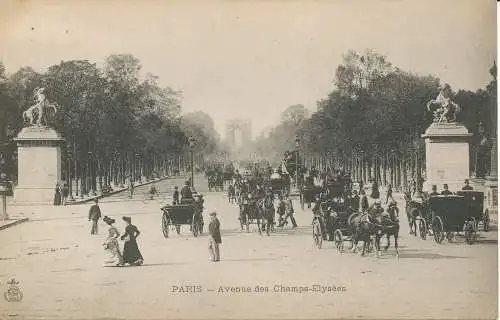 PC40924 Paris. Avenue des Champs Elysees. B. Hopkins