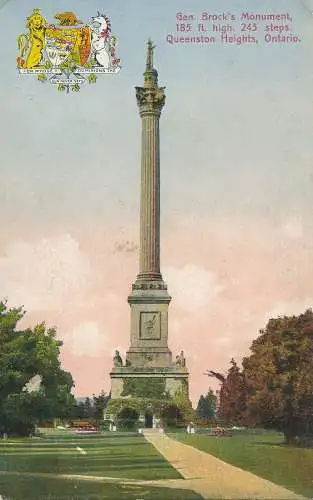 PC43203 Gen. Brocks Monument. Queenston Heights. Ontario