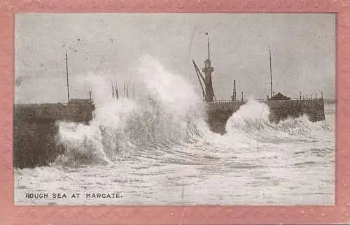 PC42386 Rough Sea at Margate. C. P.C. Nr. 3. 1920