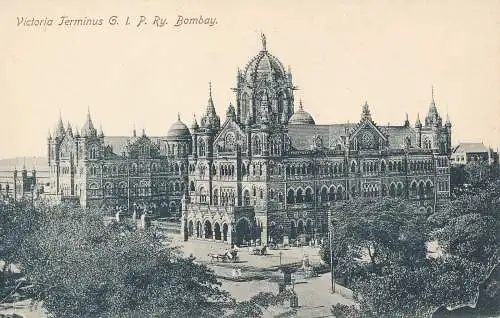 PC43061 Victoria Terminus G.I. P. Ry. Bombay. B. Hopkins