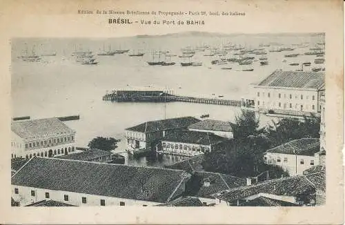 PC38611 Brasilien. Blick auf den Hafen von Bahia. B. Hopkins