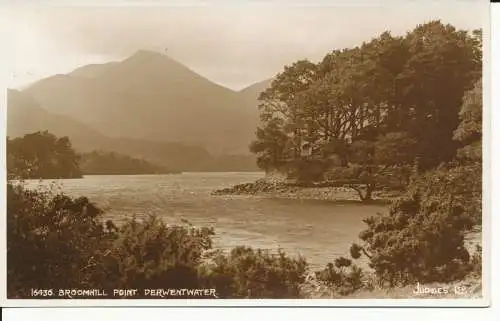 PC44316 Broomhill Point. Derwentwater. Judges Ltd. Nr. 16436. RP