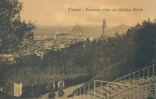 PC41226 Florenz. Panorama vom Boboli-Garten. G. Modiano. B. Hopkins