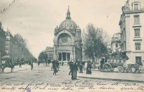 PC42813 Paris. Kirche St. Augustine. 1902. B. Hopkins