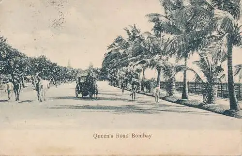 PC43381 Queens Road Bombay. 1910. B. Hopkins