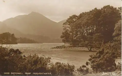 PC44327 Broomhill Point. Derwentwater. Judges Ltd. Nr. 16436. RP