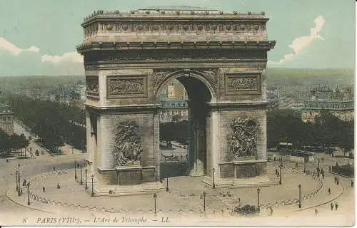 PC38504 Paris. Der Arc de Triomphe. Nr. 10. 1910. B. Hopkins