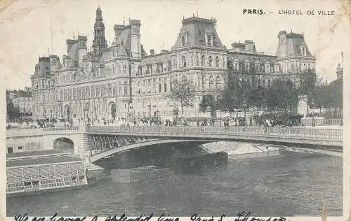 PC43567 Paris. Das Rathaus. 1903. B. Hopkins