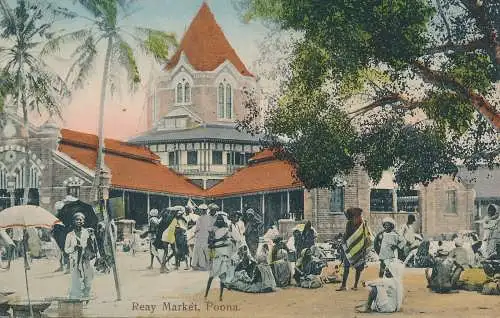 PC43328 Reay Market. Poona. Nr. 306. B. Hopkins