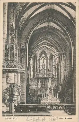 PC43478 Eichstatt. Dom. Innen. Bronnerschen. 1921