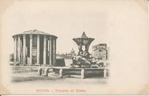 PC38490 Rom. Tempel der Vesta. B. Hopkins